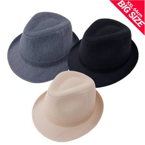 빅사이즈 면 중절모 3c 큰 모자 신사 중년 남성 페도라 Y21879