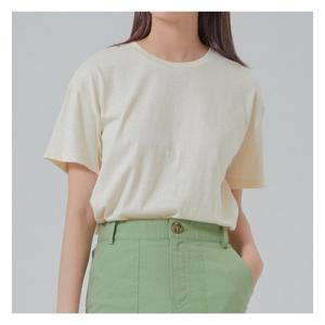 [미쏘][미쏘]라운드넥 드랍루즈핏 무지티셔츠(MIWHWA720C)