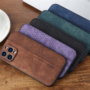 아이폰15 플러스 프로 맥스 무광 빈티지 고급가죽 핸드폰 케이스