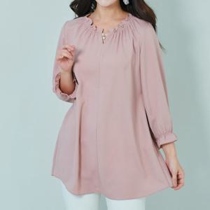 바띠 진주 포인트 프릴 쉬폰 블라우스 엄마옷 빅사이즈 홈쇼핑