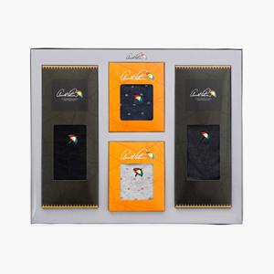 아놀드파마 남성 여성 엄마 아빠 장목 양말 선물 세트 AP1041S4