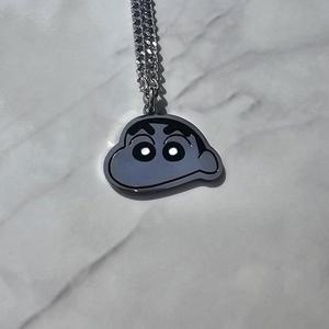 [노블른] 써지컬 스틸 짱구 개릭터 팬던트 목걸이