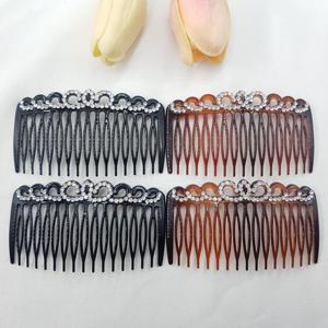 왕관 큐빅 올림머리 헤어 빗핀