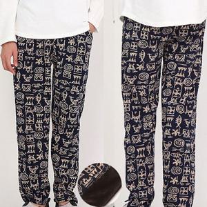 남성용 기모바지 융털바지 남자바지 고대문자(Free)