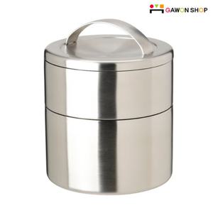 이케아 FORSKAFFA 2단 스테인리스 도시락통/밀봉