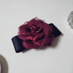 스타일리쉬 화려한 고급 까멜리아 헤어핀 머리핀 30c