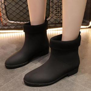 [슈썸] 여성 기모내피 무지 방한 겨울 패션 레인부츠 TAIN18N