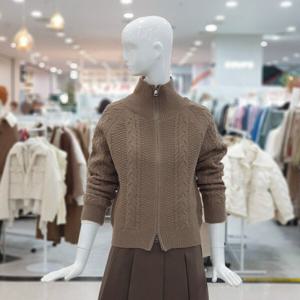 [ab.f.z]도톰포근 꽈베기 하이넥 집업 가디건 FIAY1HY33A