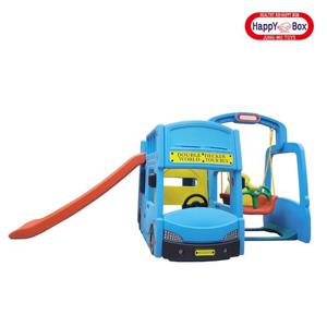 [포포닷컴]중모토이플러스 더블데커 월드투어 버스 미끄럼 그네세트/여러명이 사용가능한 단체놀이터