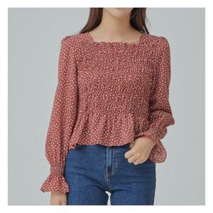 [미쏘][미쏘]플라워 스모킹 블라우스(MIWBLAT6QG).