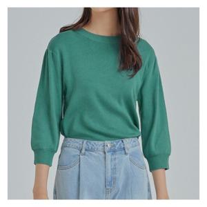 [미쏘][미쏘]벌룬 소매 7부 스웨터(MIWKAA940T).