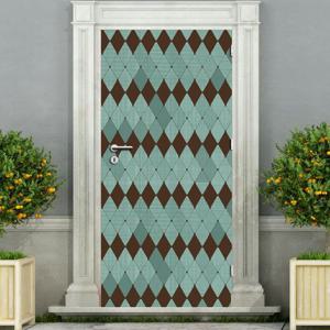 현관문 리폼 시트지_빈티지 다이아 패턴 01