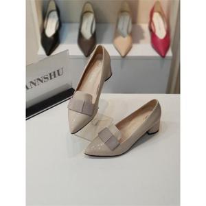 한슈 세이브존01 아멜리에 에나멜 리본 미들힐 펌프스 HS95501ct