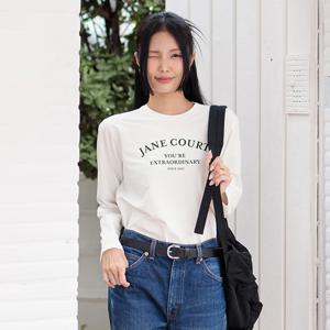 [제인코트(스포츠)]에어터치 라이트 뉴 아치로고 긴팔티 GNA3405-OFWH