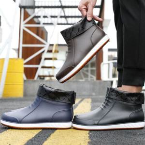 남성 털 내피 발목 포인트 방한 부츠