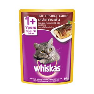 위스카스 파우치 구운 고등어 80gX5개/고양이파우치