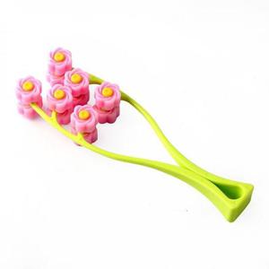 3단 플라워 페이스롤러 셀프 경락 얼굴마사지기