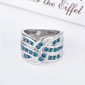 TOP셀러 사파이어 웨이브 패션반지