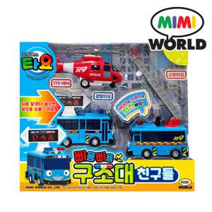 꼬마버스 타요 삐용삐용 구조대 친구들 /풀백 미니카