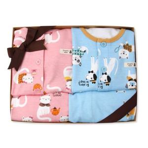 [오가닉맘]  MFZP9B1027 쌍둥이선물 유아내의 2종세트