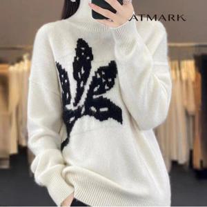 ATMARK 리프자수하이넥니트_AA39KN074G