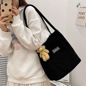 퀄팅가방 코듀로이 에코백 숄더백 ORK 045