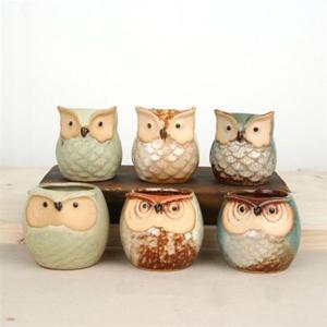 부엉이 미니화분 다육화분 6P세트