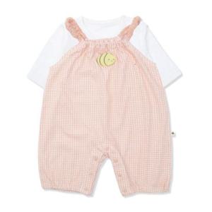 [오가닉맘]  MISLQE09 환타비비체크칠부우주복세트A