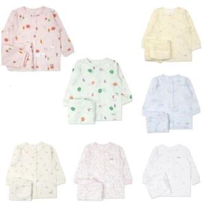 [오가닉맘]  MISP9B147 아롱다롱 유아긴팔내의 7종