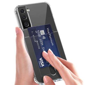 갤럭시S24 플러스 울트라 카드수납 포켓 범퍼 투명 젤리 케이스