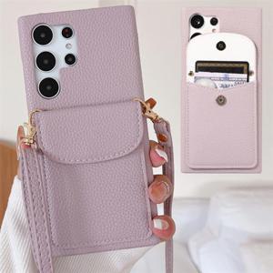 갤럭시S24 플러스 울트라 FE 클래식 카드수납 스트랩 가죽케이스