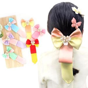 [아랑로랑]  함초롬 더블리본 댕기 한복 헤어핀