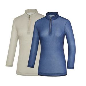 [콜핑]LD08 여성 여름 하이쿨 칠부소매 집업등산티 KTT4326W