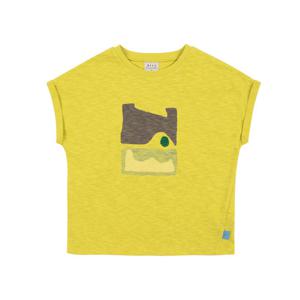 [빈]머스타드 그린 롤업 슬리브 티셔츠 BX25TS07MD