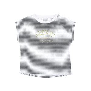 [빈]스트라이프 스팽글 반팔 티셔츠 BX26TS01BK