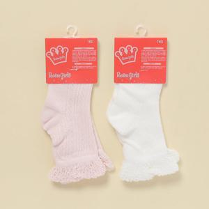 로엠걸즈레이스 매쉬 발목 양말RGAY24S6P