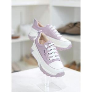 바이로쏘 세이브존03 소가죽 밴딩 레이스업 4.0cm 키높이 슬립온 (BY)24S11323BD2