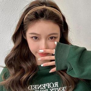 두줄 가죽 머리띠 얇은머리띠 헤어밴드