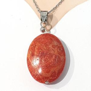 [블루케이] 목산호 원석 목걸이240107-06탄생석심플