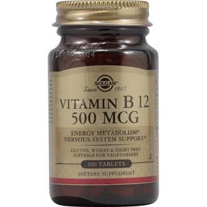 솔가 비타민 B12 500 mcg 100 태블릿