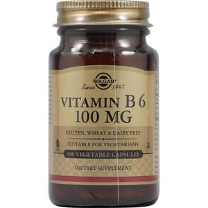 솔가 비타민 B6 100 mg 100 식물성캡슐