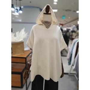 스테파니 세이브존01 후드 숄 박시 니트 조끼 A23SW4120