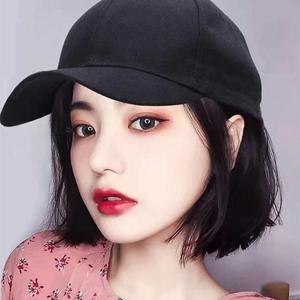 [잇백잇슈] 모자일체형짧은가발 단발머리 인조모발