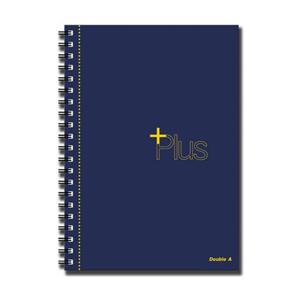 사무용품 더블에이 플러스 절취 스프링노트 B5 네이비 좌철