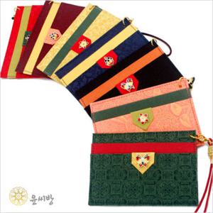 비단배색 교통카드지갑(은칠보)/외국인선물/단체주문/판촉물/답례품/전통공예품/교통카드/티머니/카드지갑