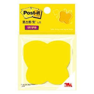 사무용품 3M 포스트 잇 강한점착용 모양노트 나비 갑 10개입