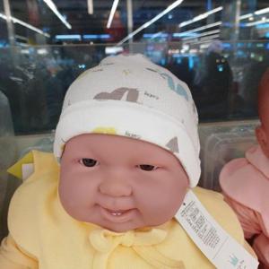 달퐁큐비앤맘 HC18 다람쥐양면쟈가드신생아모자 1033150704