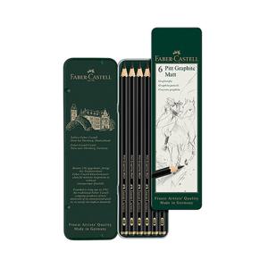 파버카스텔 Pitt 매트 흑연 연필 6입 2B 4B 6B 8B 10B 12B