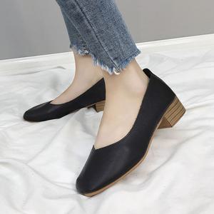 편한플랫 여성 봄단화 굽있는 플랫슈즈 직장인 출퇴근 편한구두