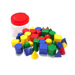 (가베가족)KS10803 큰솔스토밍미니입체도형세트(케이스포함)